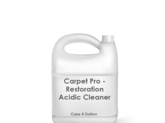Carpet Pro - Restoration Acidic Cleaner – Case 4 Gallon